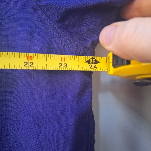 VTG CHICO'S DESIGN Purple Linen Shirt - Picture 5 of 5